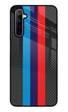 BMW Stripes Pattern Realme 6/6i Glass Case
