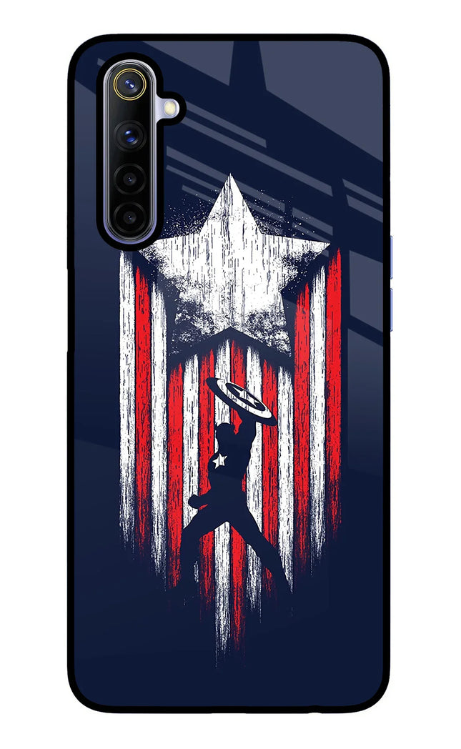 Captain America Marvel Art Realme 6/6i Glass Case