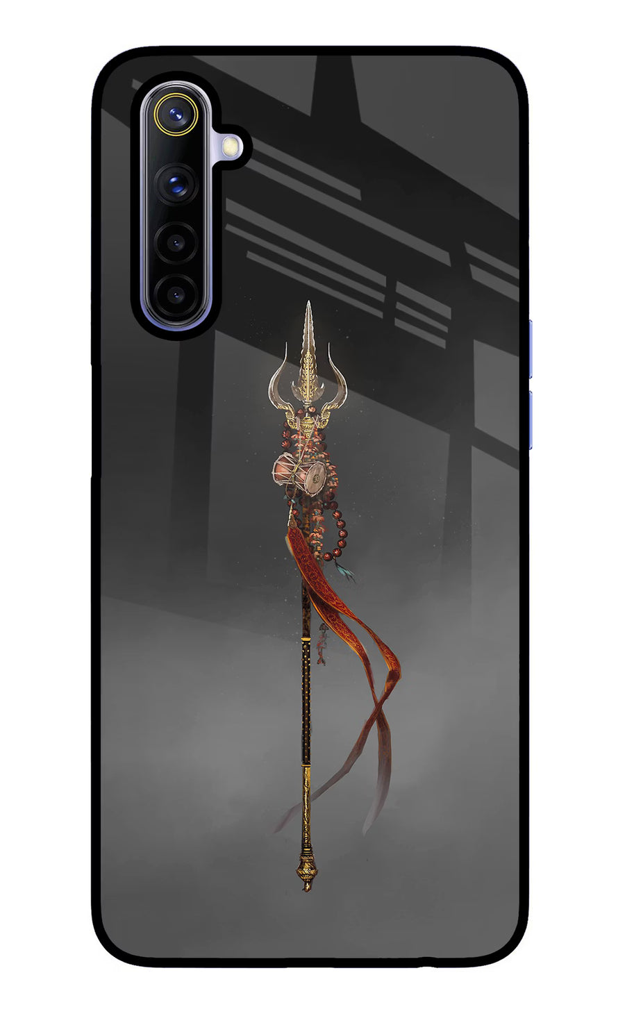 Shiv Trishul Realme 6/6i Back Cover, Glass case