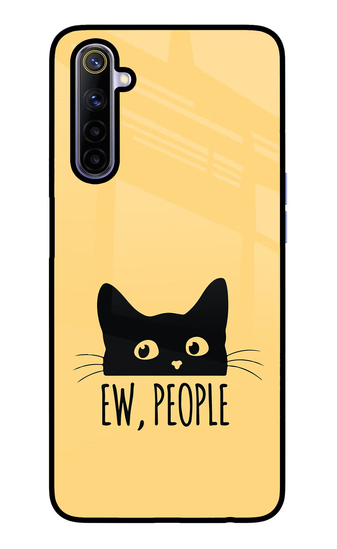 Ew People Catitude Realme 6/6i Glass Case Back Cover by Casekaro