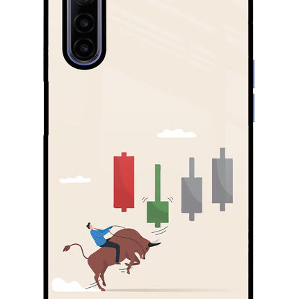 Bull Trading Momentum Realme 6/6i Glass Case Back Cover by Casekaro