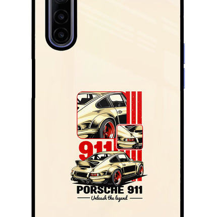 Classic Porsche 911 Realme 6/6i Glass Case