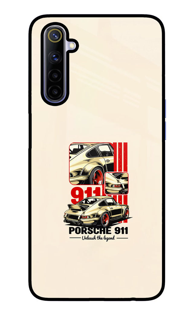 Classic Porsche 911 Realme 6/6i Glass Case