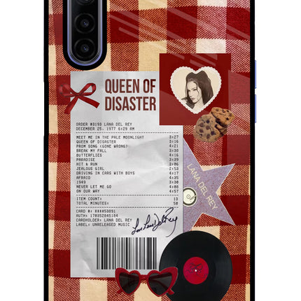 Queen of Disaster Realme 6/6i Glass Case