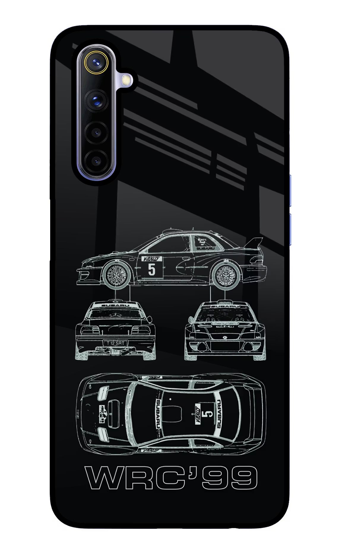 WRC'99 Realme 6/6i Glass Case Back Cover by Casekaro