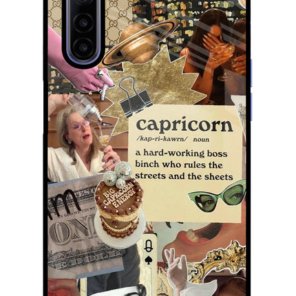 Capricorn Zodiac Realme 6/6i Glass Case