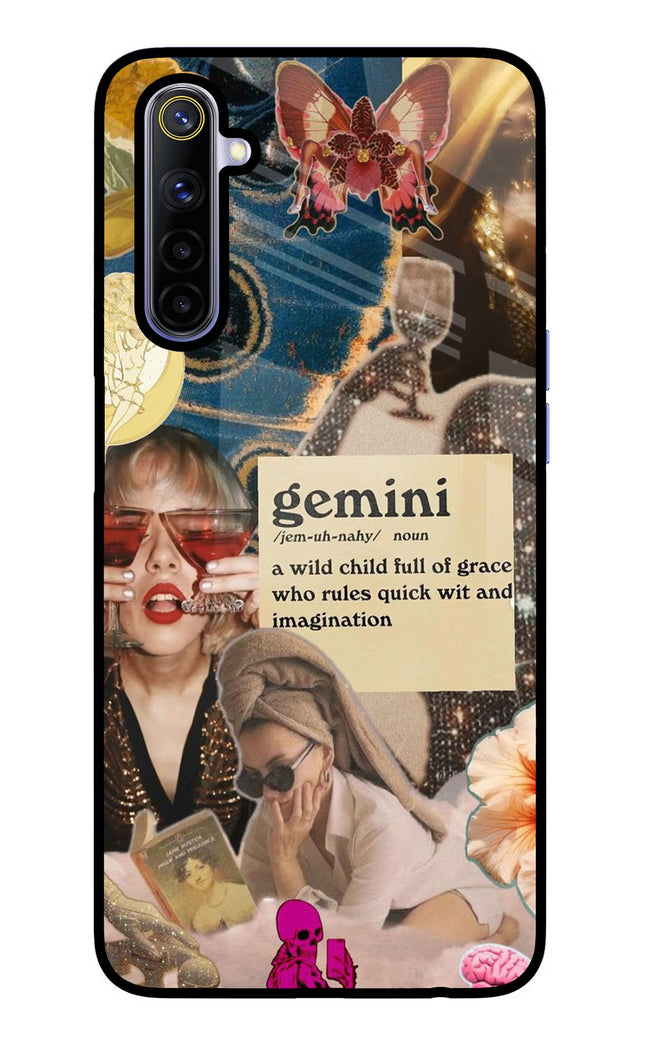 Gemini Zodiac Realme 6/6i Glass Case