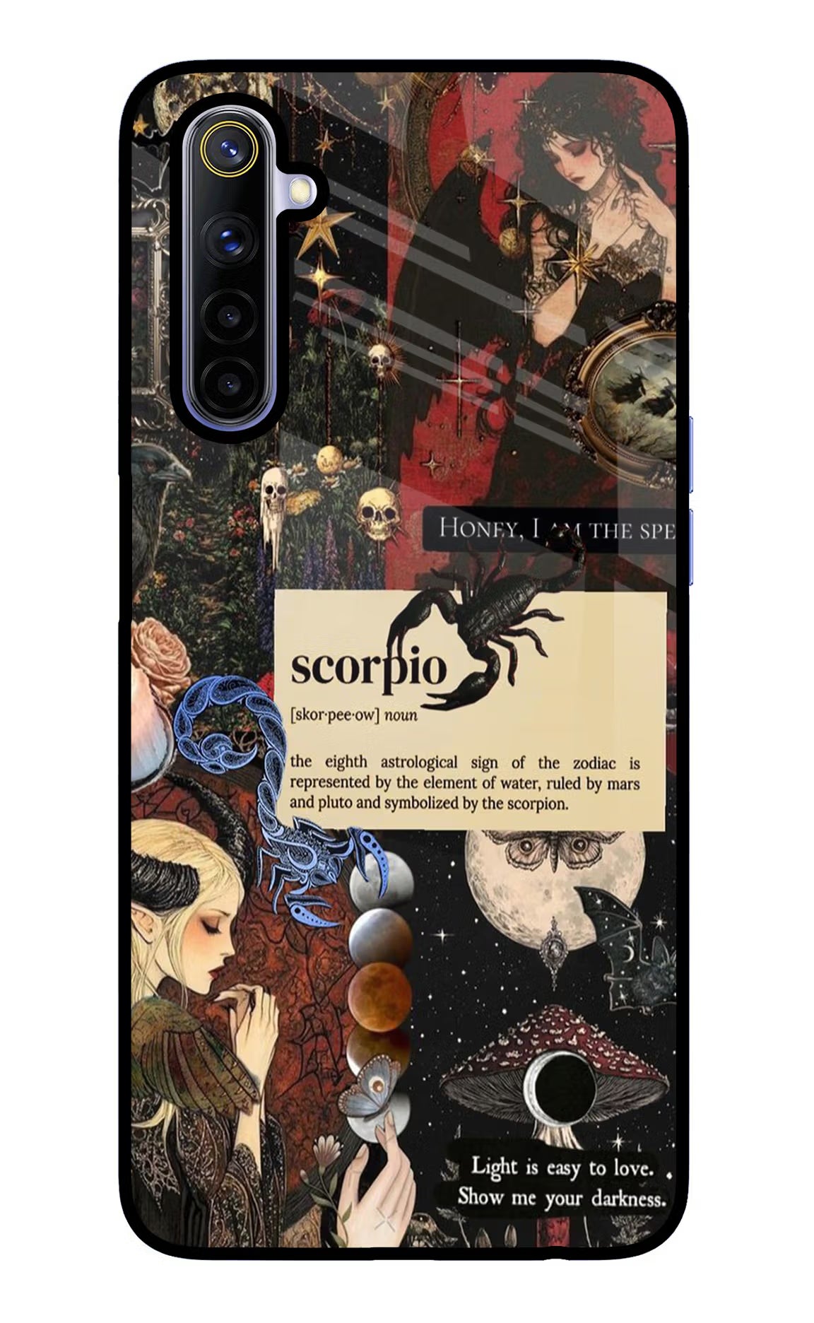 Scorpio Zodiac Realme 6/6i Glass Case Back Cover by Casekaro