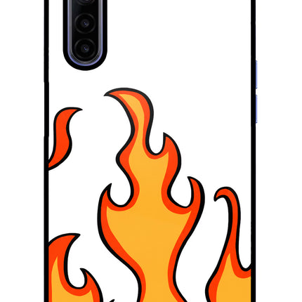 Fired Up – White Realme 6/6i Glass Case
