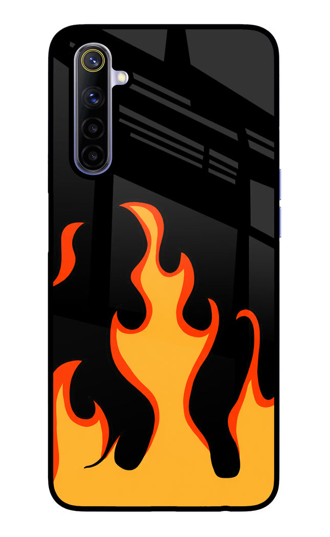 Fired Up – Black Realme 6/6i Glass Case