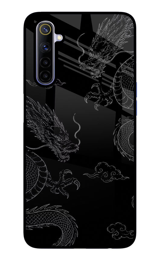 Twin Dragons Realme 6/6i Glass Case