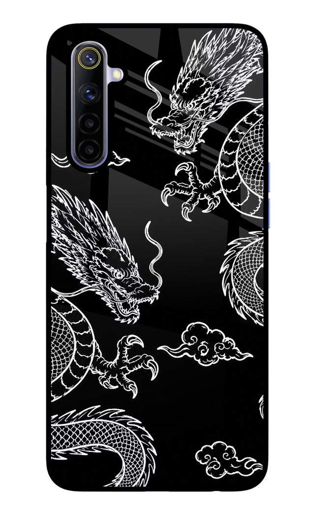 Twin Dragons Realme 6/6i Glass Case