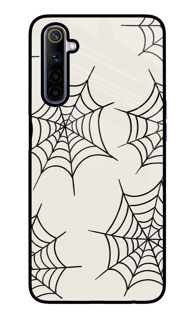 Spider Web Realme 6/6i Glass Case