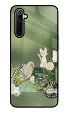 Aesthetic anime Realme 6/6i Glass Case