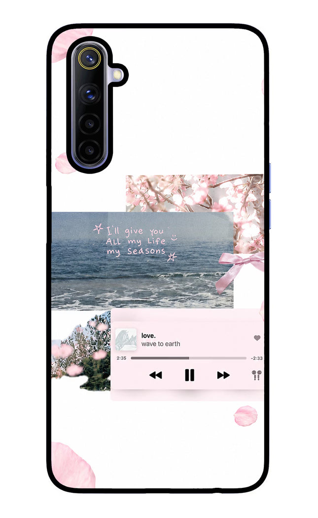Wave to earth Realme 6/6i Glass Case