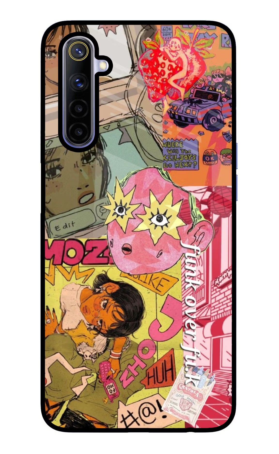 Funkover Realme 6/6i Glass Case