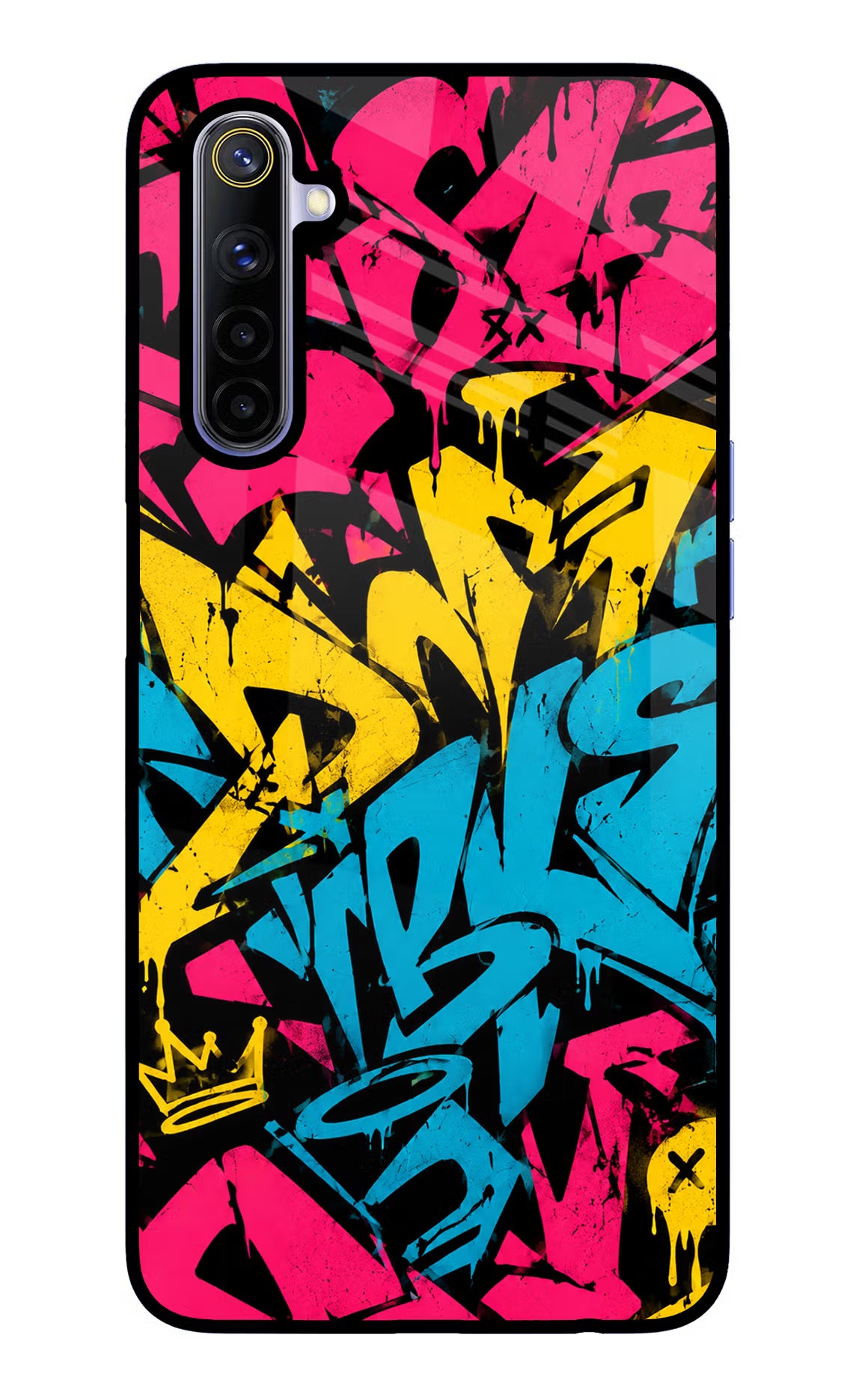 Graffiti Vibe Realme 6/6i Glass Case