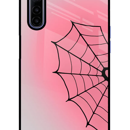 Pink Web Realme 6/6i Glass Case