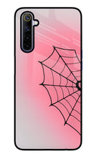 Pink Web Realme 6/6i Glass Case