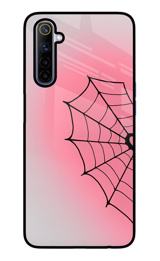 Pink Web Realme 6/6i Glass Case