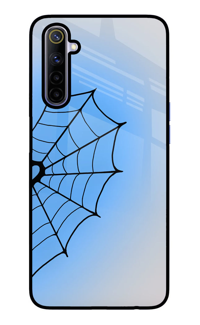 Blue Web Realme 6/6i Glass Case