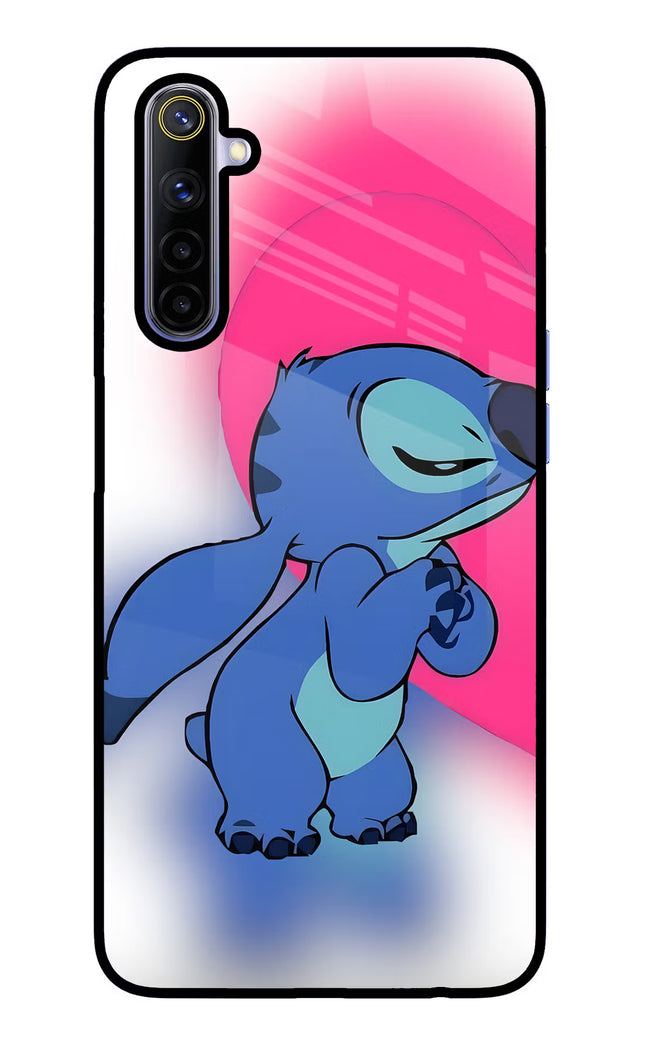Stitch Hug Realme 6/6i Glass Case