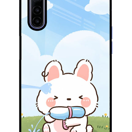 Bunny Treat Realme 6/6i Glass Case Back Cover by Casekaro