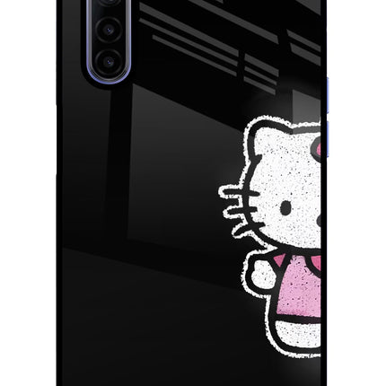 Kitty Charm Realme 6/6i Glass Case Back Cover by Casekaro