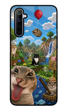 Minecraft Cat Chaos Realme 6/6i Glass Case