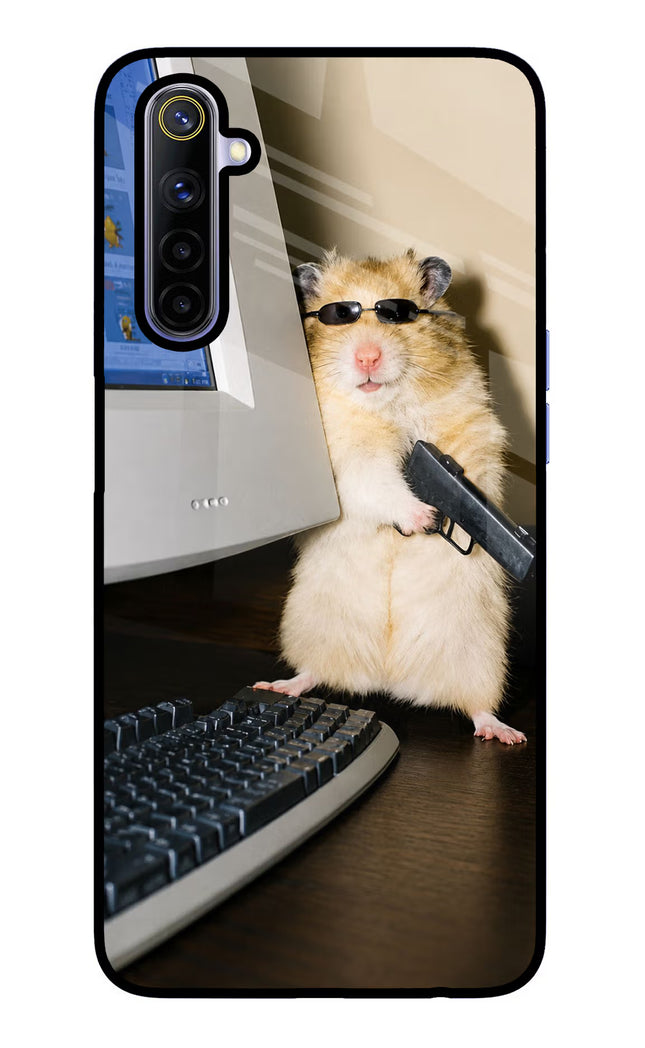 Hacker Hamster Realme 6/6i Glass Case