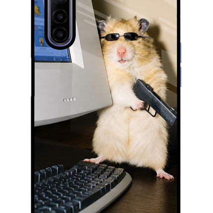 Hacker Hamster Realme 6/6i Glass Case Back Cover by Casekaro