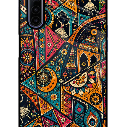 Folk Print Realme 6/6i Glass Case