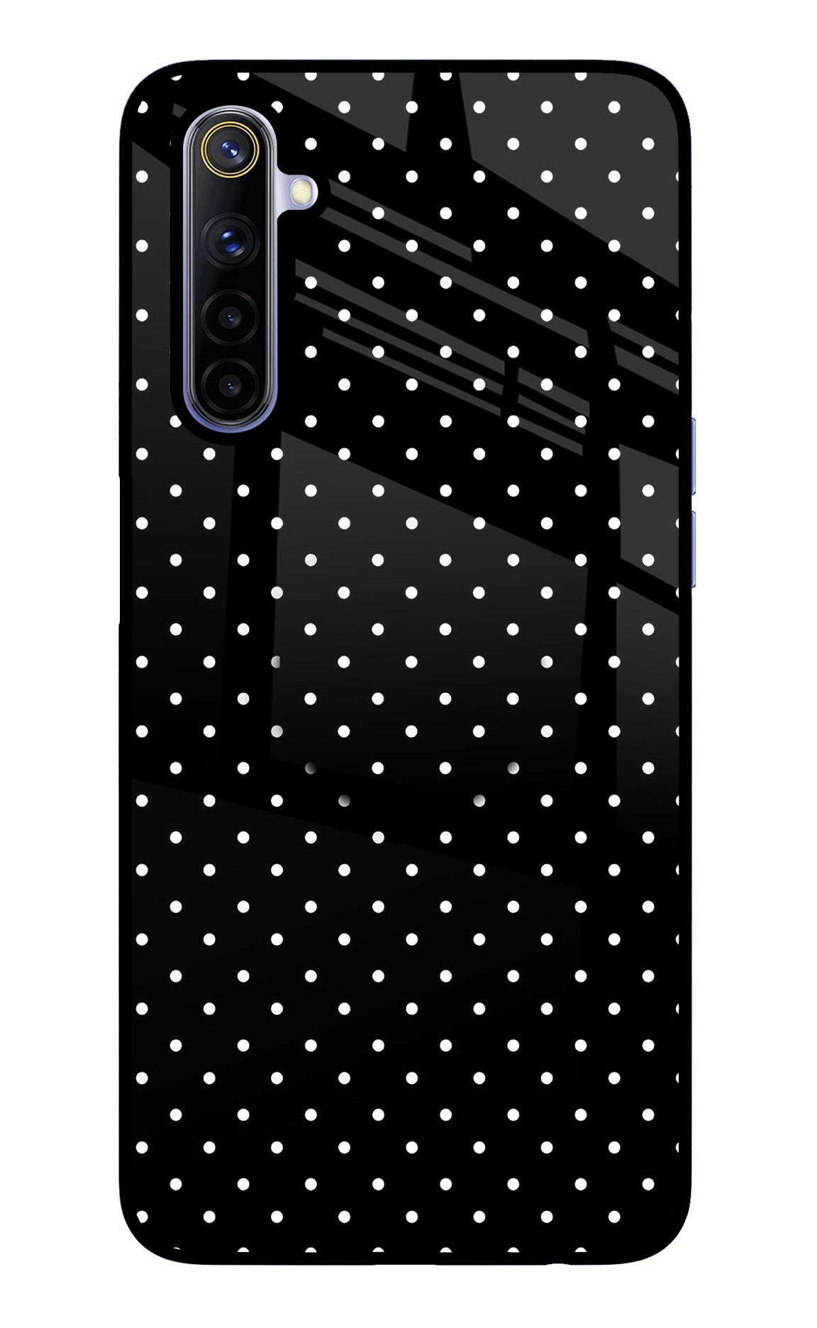 White Dots Realme 6/6i Glass Case