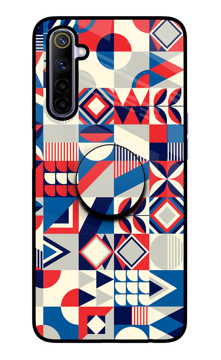 Colorful Pattern Realme 6/6i Pop Case, Glass case