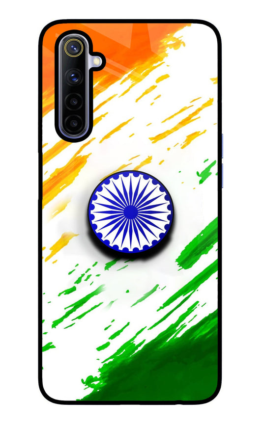 Indian Flag Ashoka Chakra Realme 6/6i Glass Case