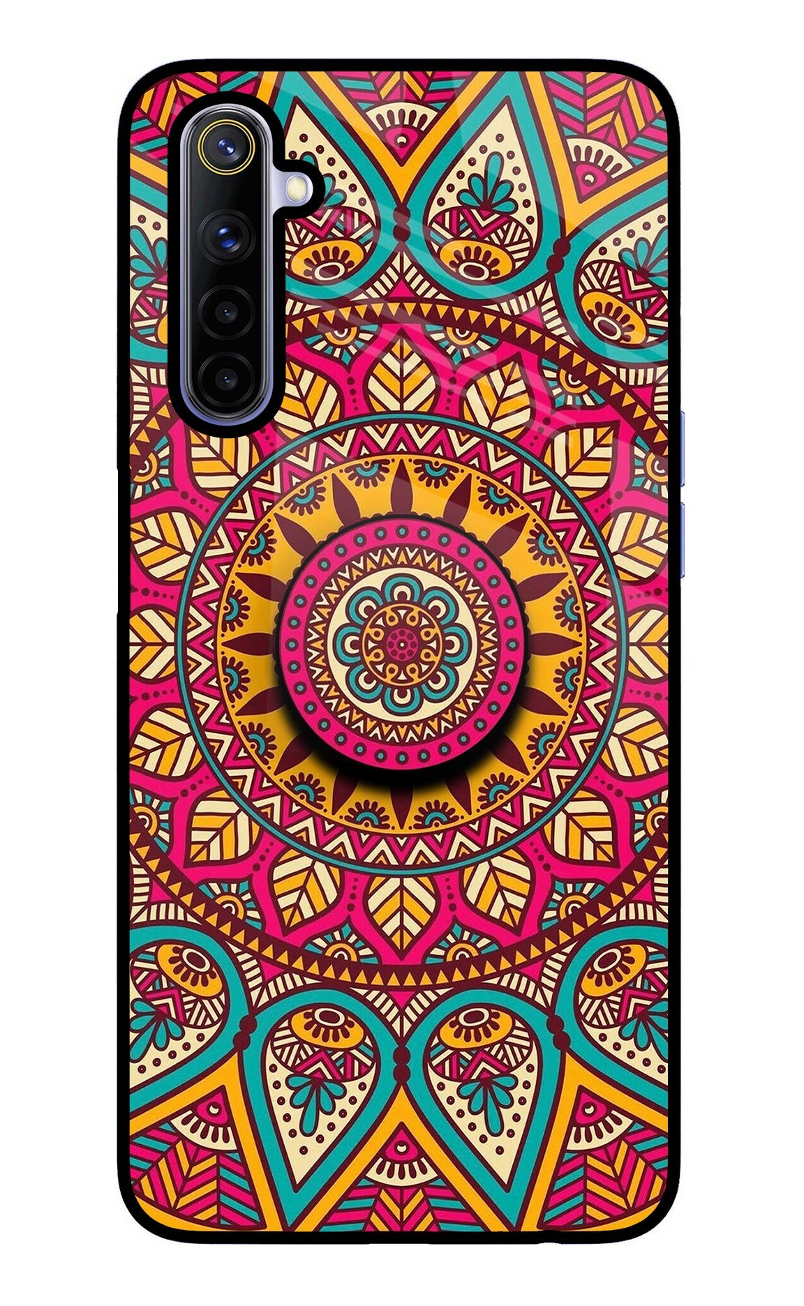 Mandala Realme 6/6i Glass Case