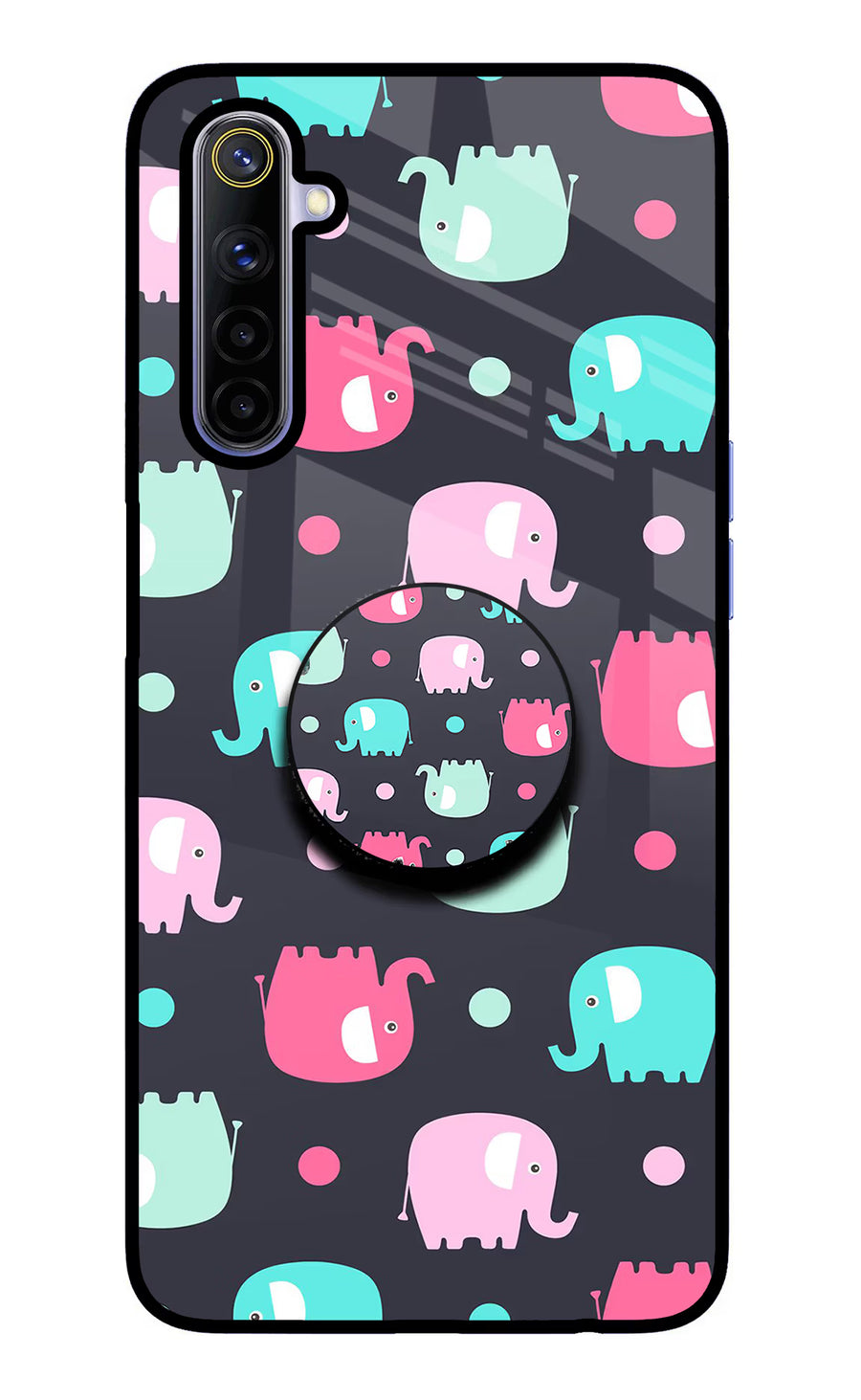 Baby Elephants Realme 6/6i Pop Case, Glass case