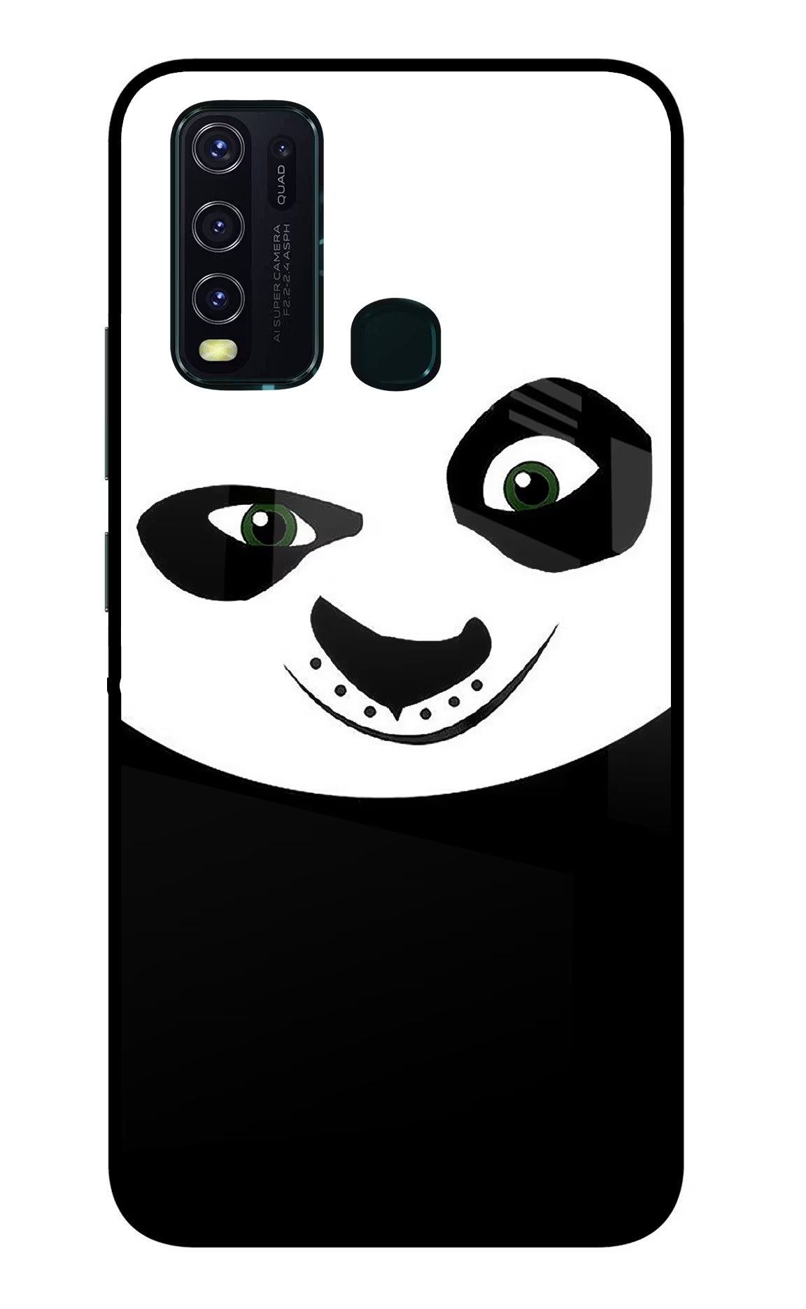 Panda Vivo Y30/Y50 Glass Case Back Cover by Casekaro