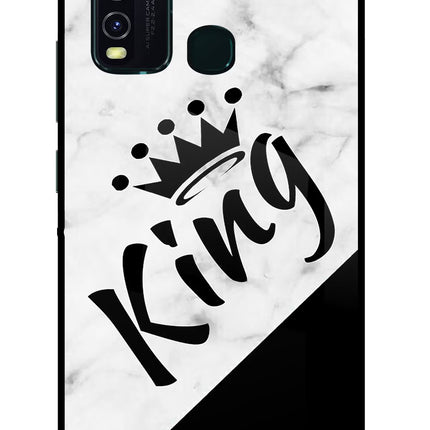 King Vivo Y30/Y50 Glass Case Back Cover by Casekaro