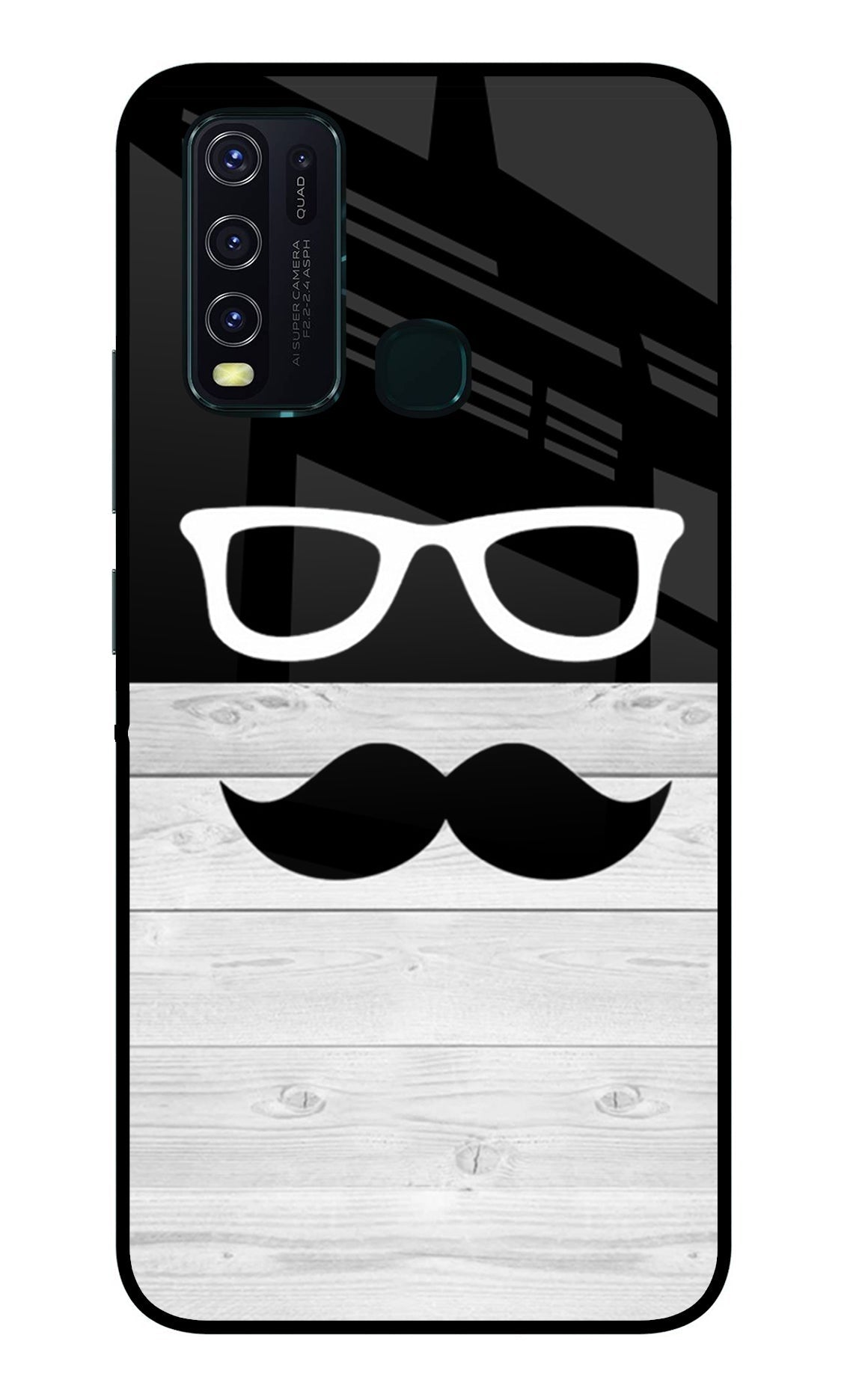 Mustache Vivo Y30/Y50 Glass Case