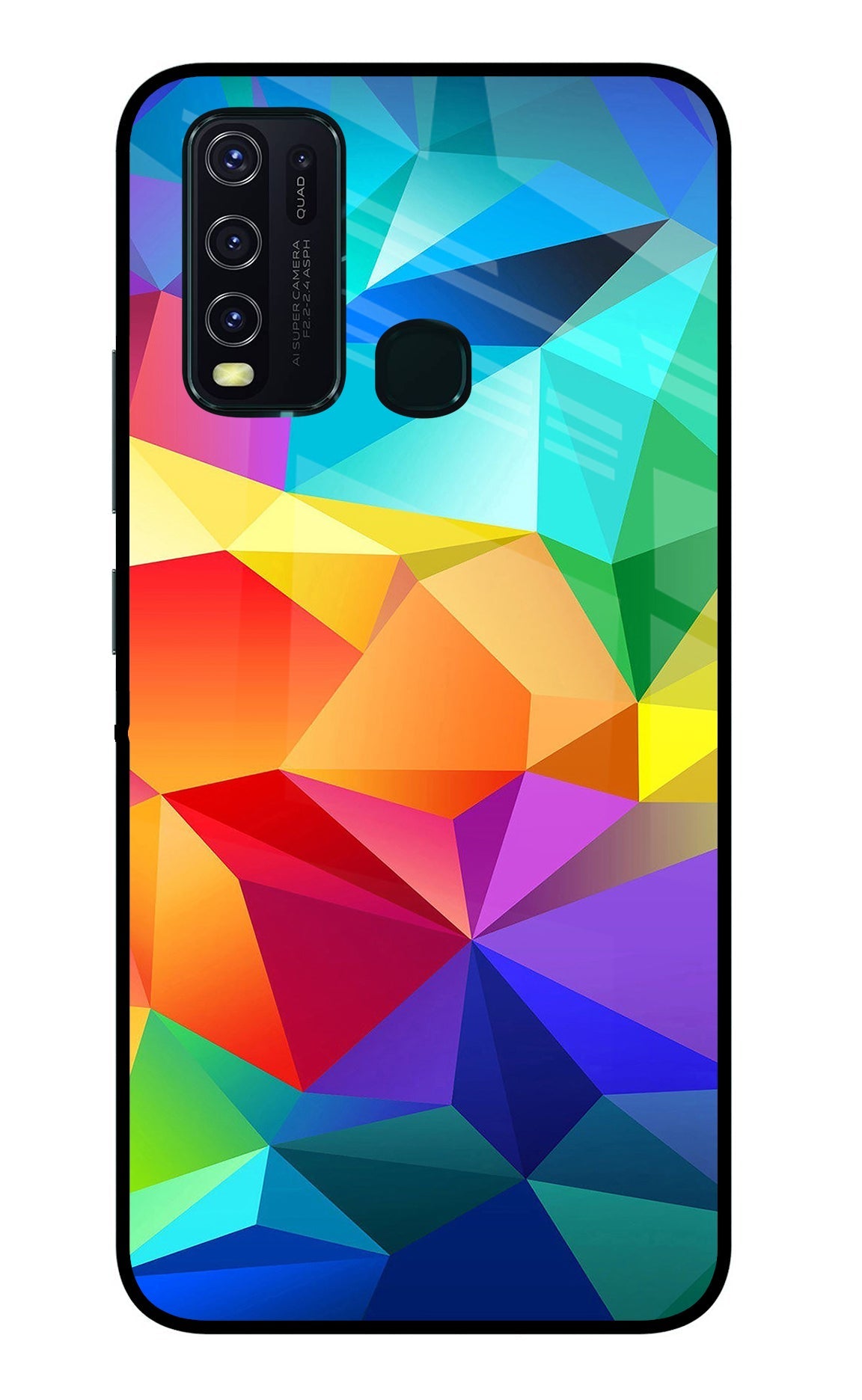 Abstract Pattern Vivo Y30/Y50 Glass Case