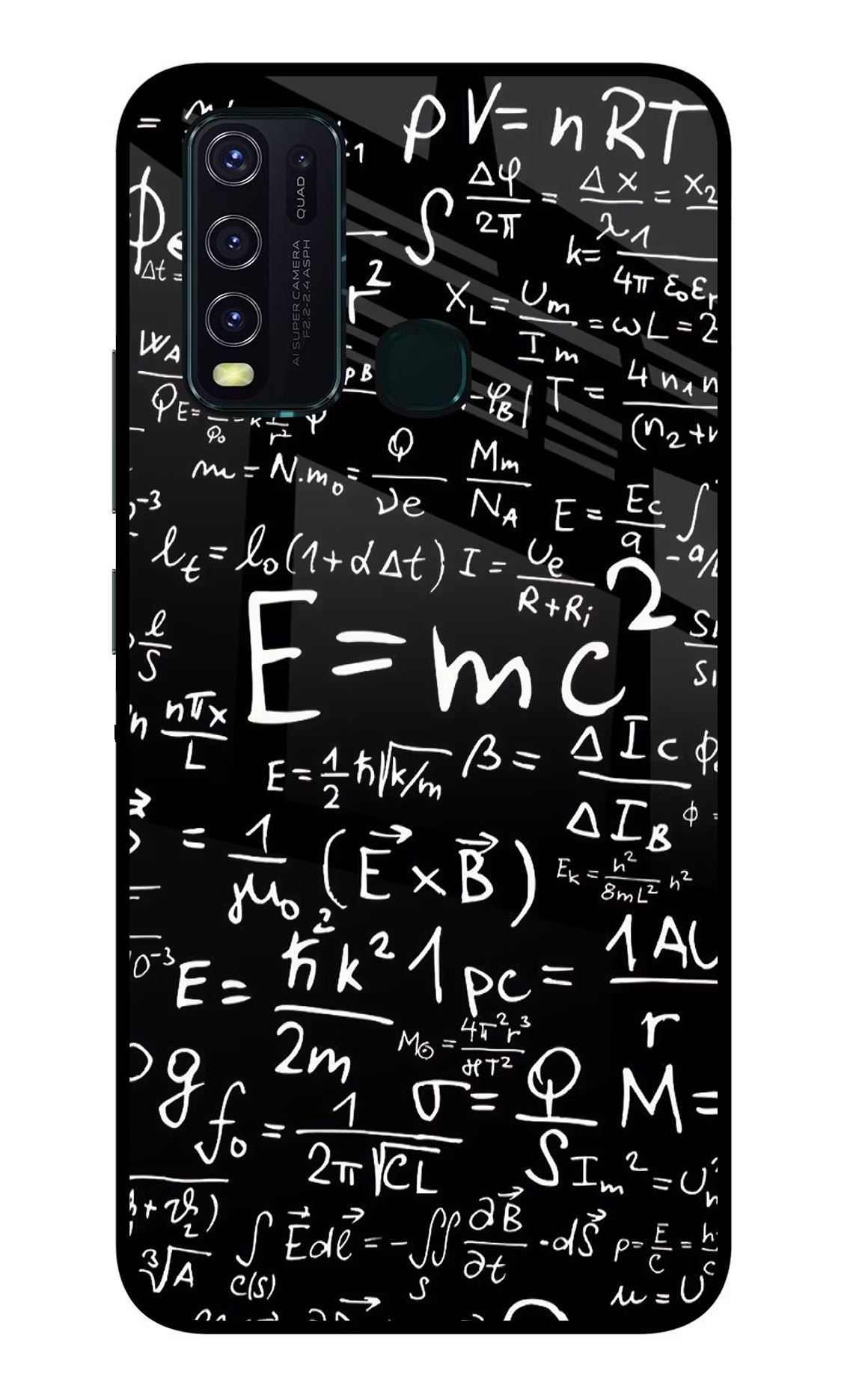 Physics Formula Vivo Y30/Y50 Glass Case Back Cover by Casekaro