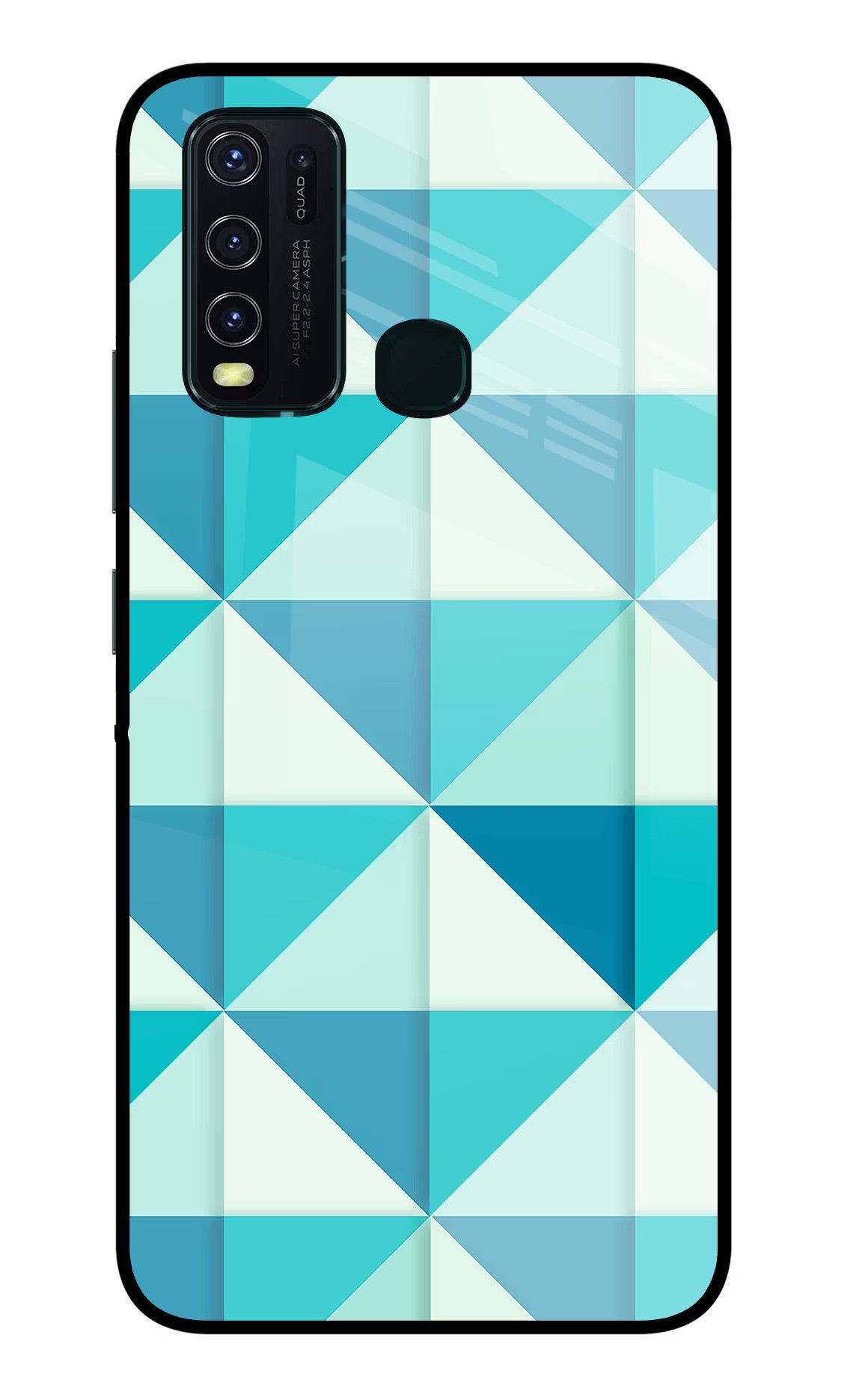 Abstract Vivo Y30/Y50 Glass Case Back Cover by Casekaro