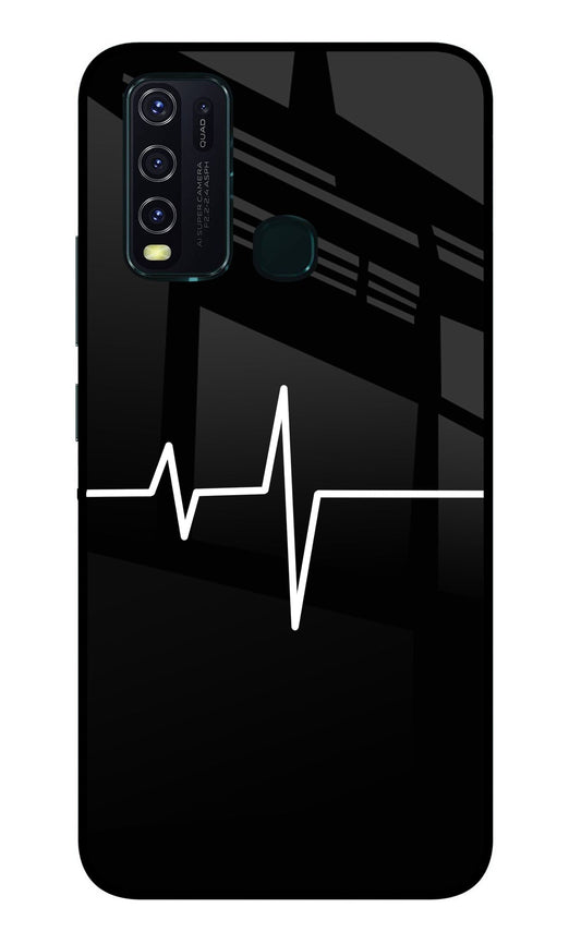 Heart Beats Vivo Y30/Y50 Glass Case