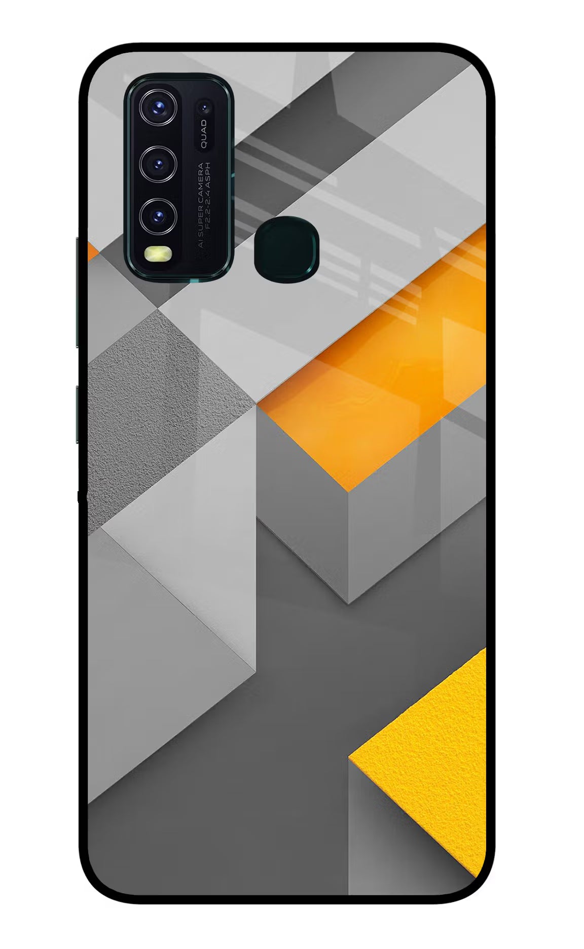 Abstract Vivo Y30/Y50 Glass Case Back Cover by Casekaro