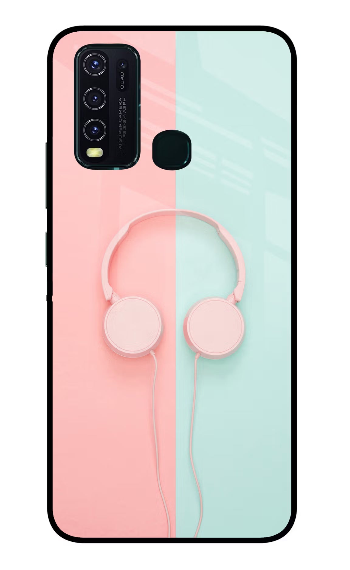 Music Lover Vivo Y30/Y50 Glass Case Back Cover by Casekaro