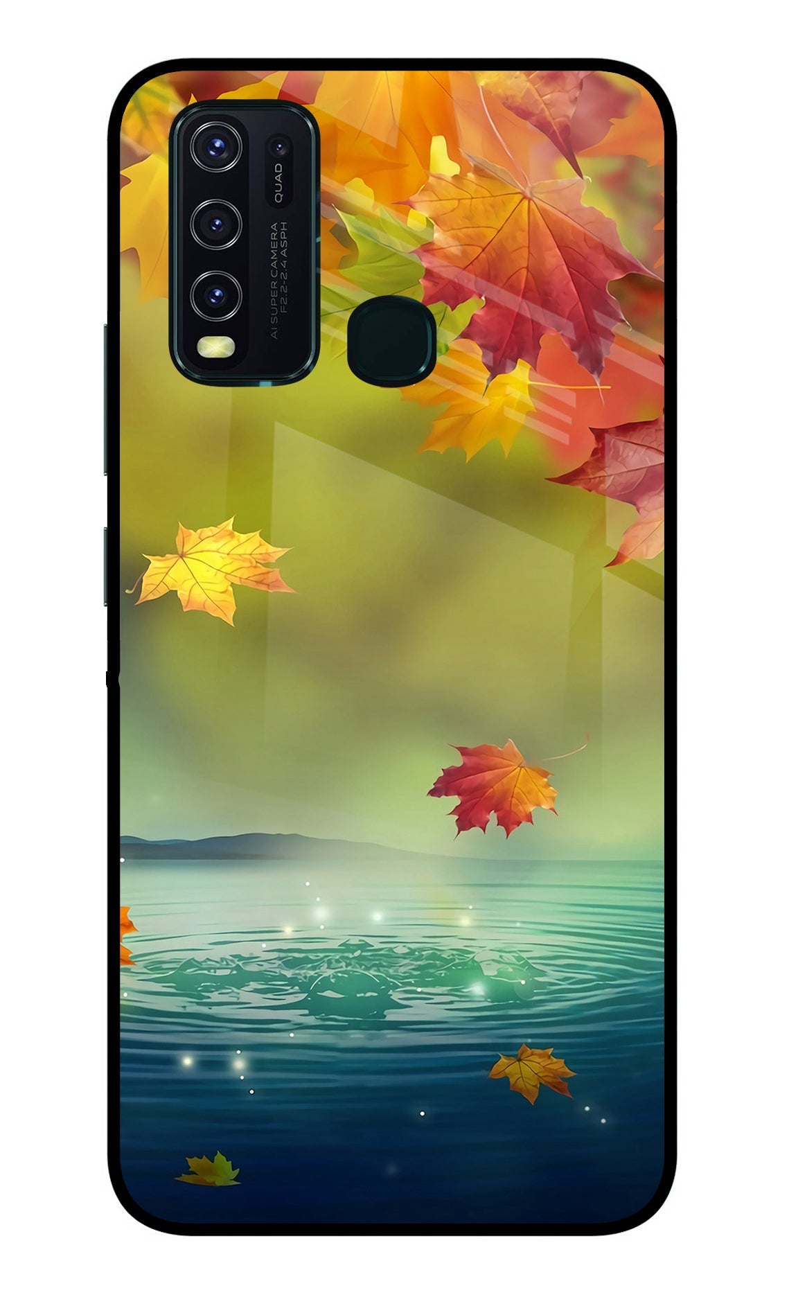 Flowers Vivo Y30/Y50 Glass Case