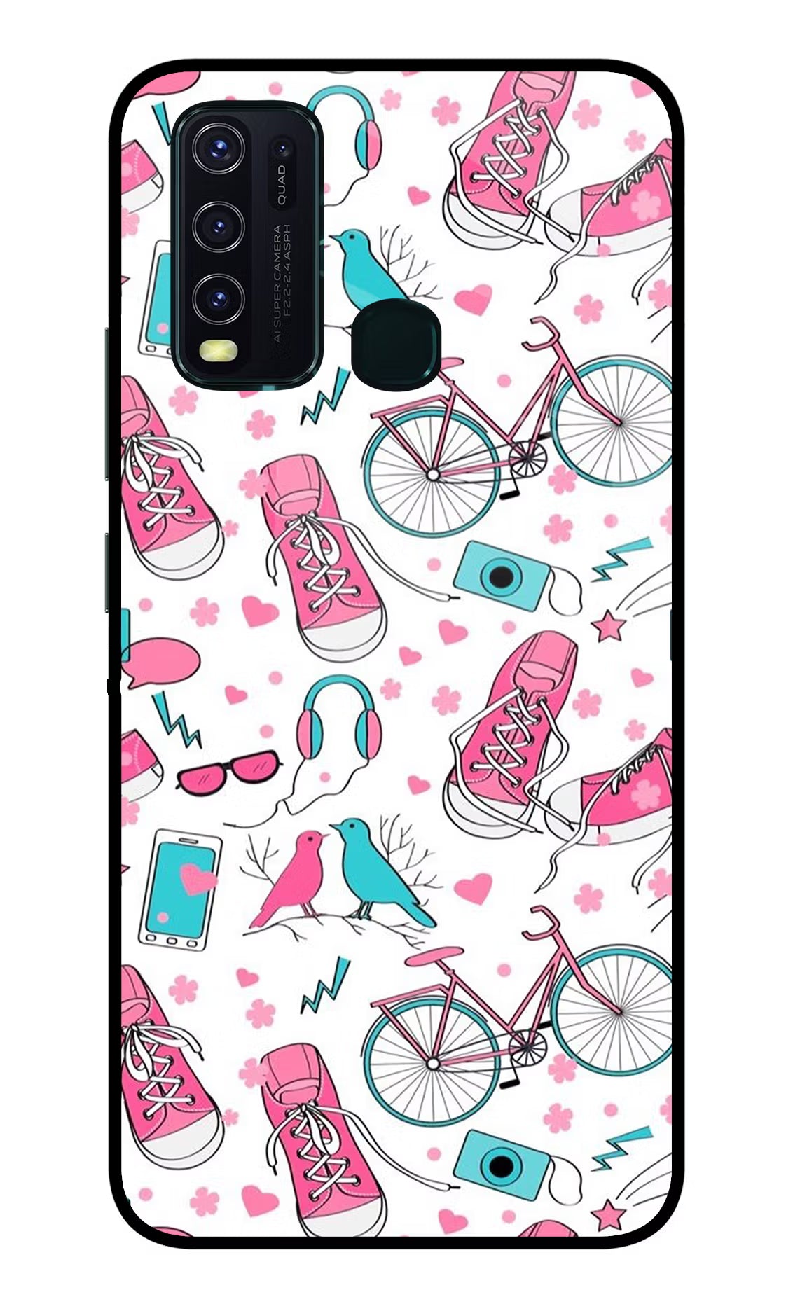 Artwork Vivo Y30/Y50 Glass Case Back Cover by Casekaro