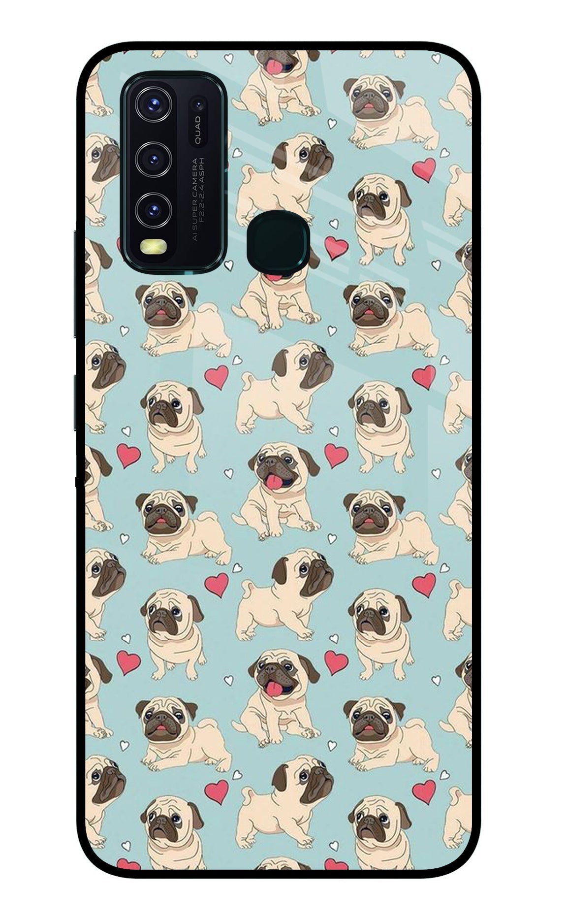 Pug Dog Vivo Y30/Y50 Back Cover