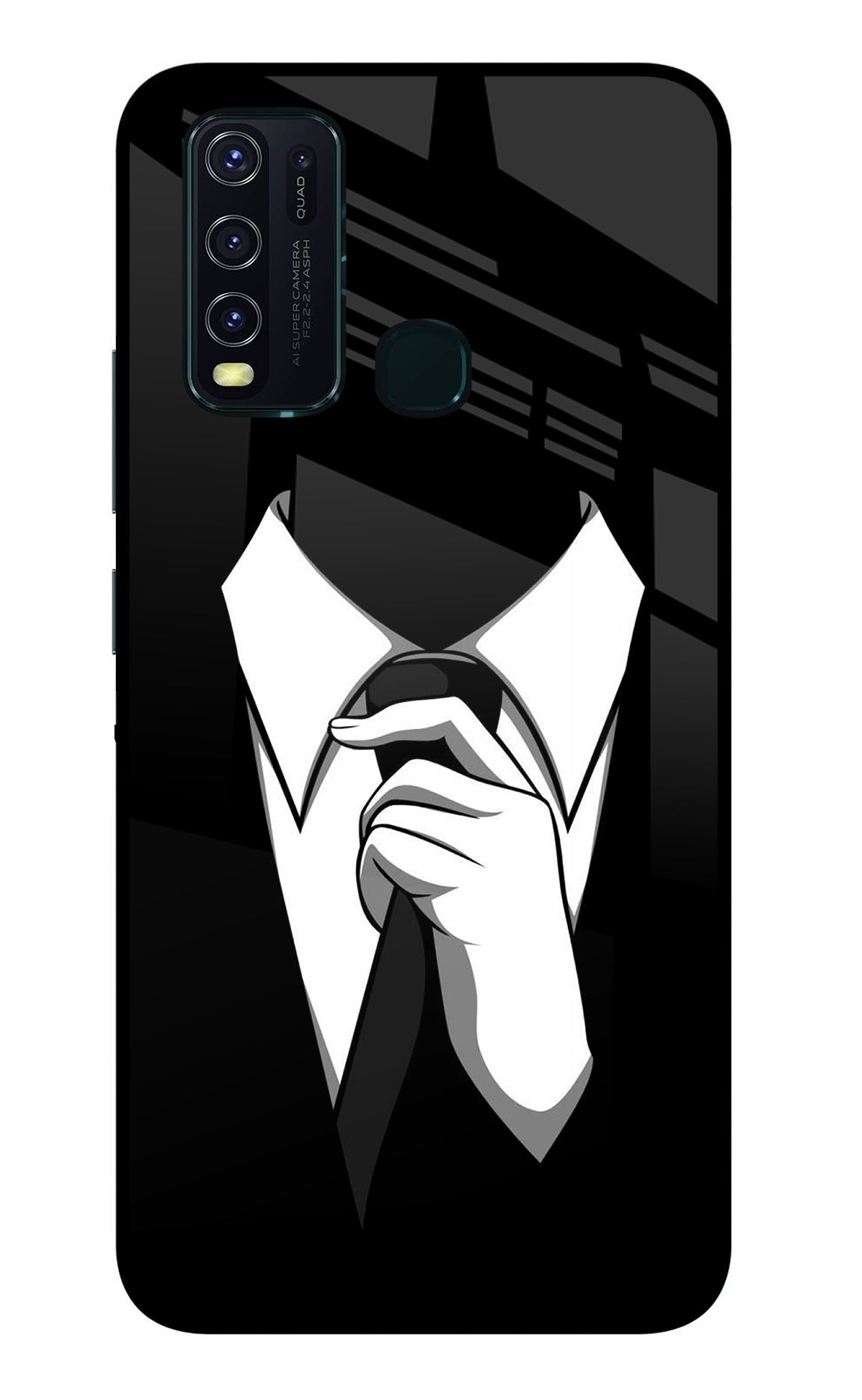 Black Tie Vivo Y30/Y50 Back Cover